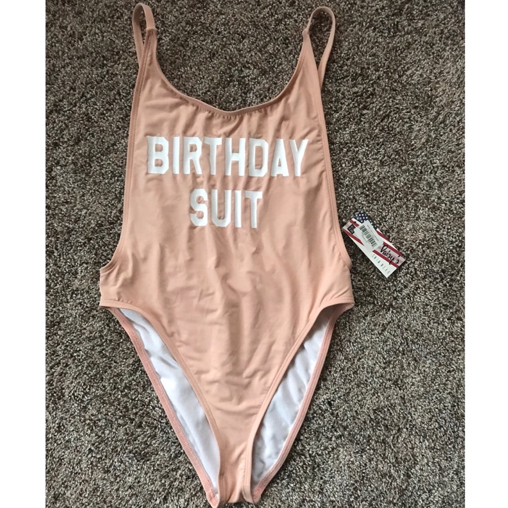 Birthday Suit Women's One Piece Swimsuit - Pink